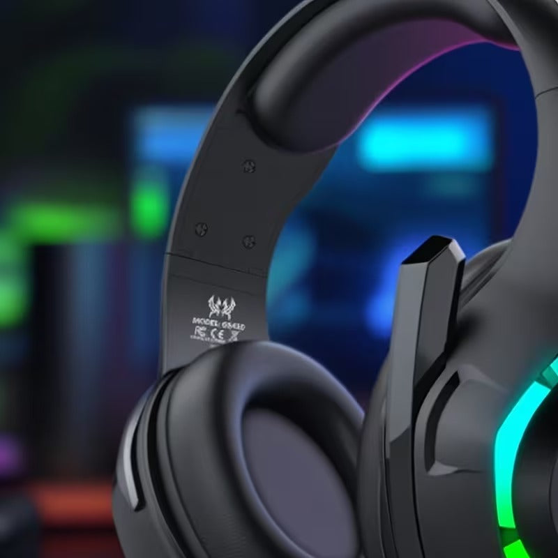 Over Ear Headphones: Gaming Headset PC PS4 PS5 Xbox RGB