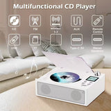 Audio Speakers: CD Player with Wireless Speaker & FM Radio