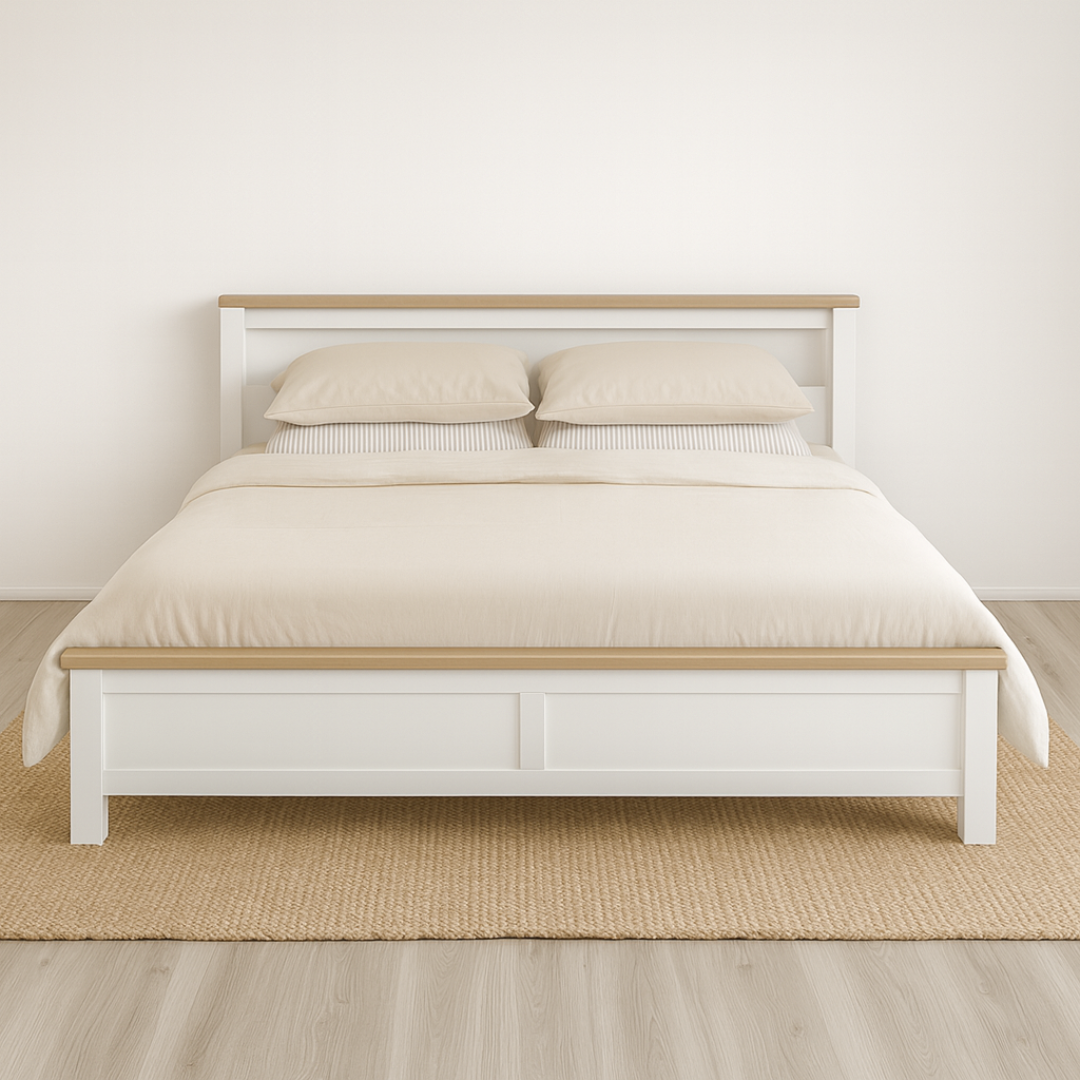 Beds & Bed Frames: Noosa King Bed Frame with Shelf