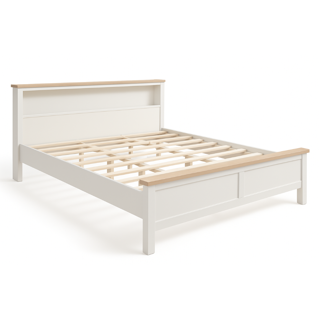 Beds & Bed Frames: Noosa King Bed Frame with Shelf