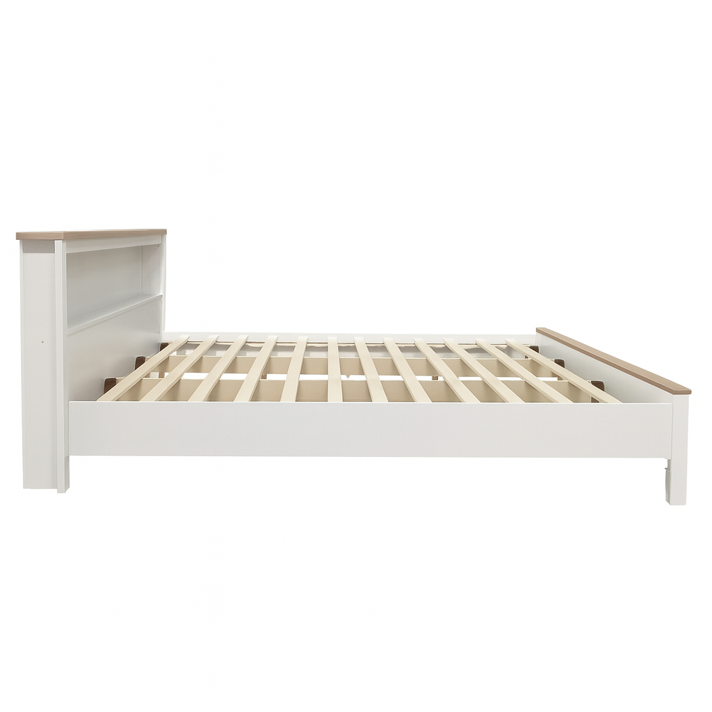 Beds & Bed Frames: Noosa King Bed Frame with Shelf