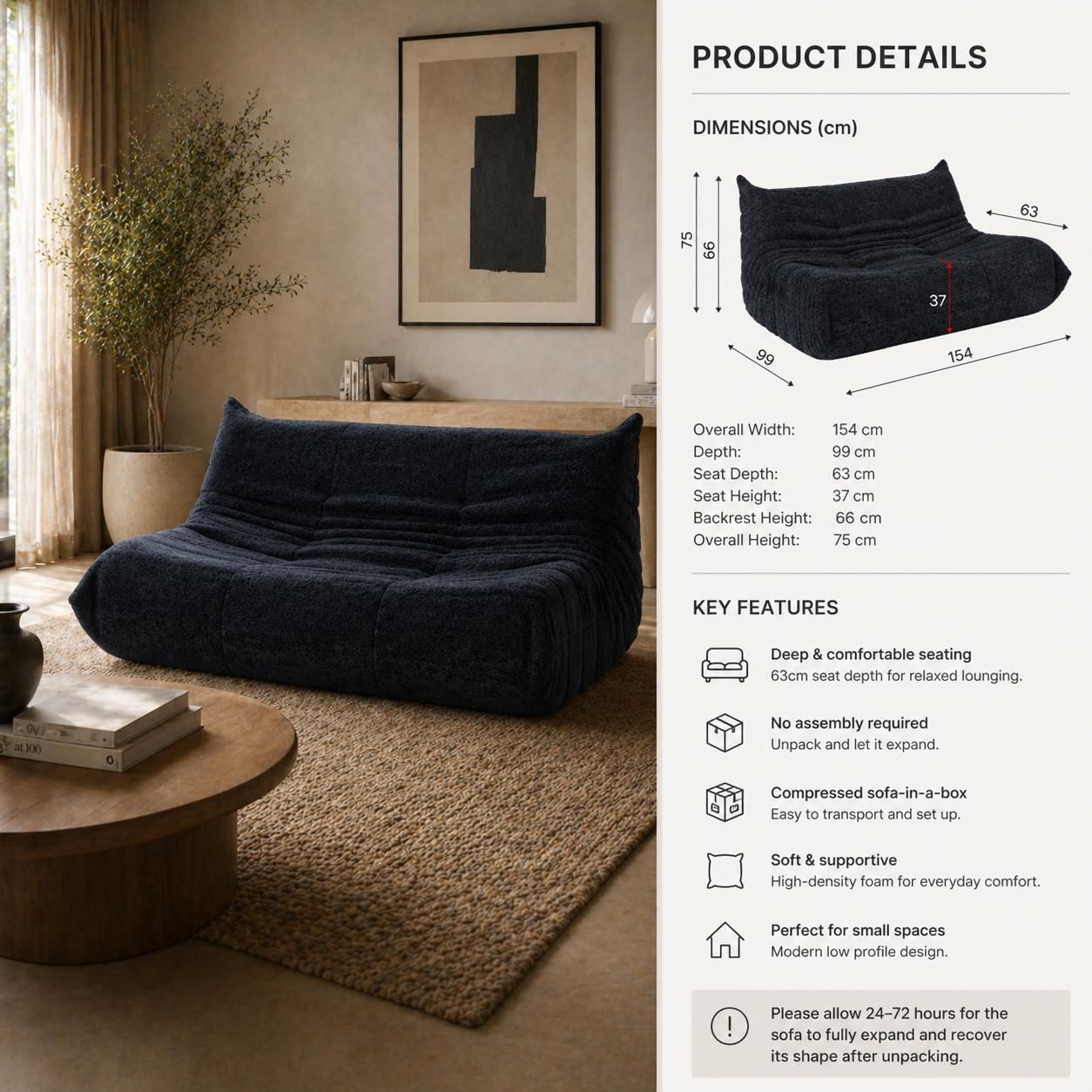 Flutto 2 Seater LOUNGE CHAIR