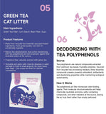 Cat Litter: Purr Haven Green Tea Cat Litter | 10 Carton | 6 Packs Per Carton | 2.5kg Per Pack