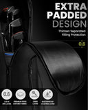 Golf Accessories: OutdoorMaster Padded Golf Club Travel Bag with Wheels, 900D Heavy Duty Oxford Waterproof -Alligators-Black