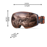 Skiing & Accessories: OutdoorMaster Ski Goggles PRO - Frameless, Interchangeable Lens 100% UV400 Protection Snow Goggles for Men & Women-OM-2