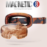Skiing & Accessories: OutdoorMaster Ski Goggles PRO - Frameless, Interchangeable Lens 100% UV400 Protection Snow Goggles for Men & Women-OM-2