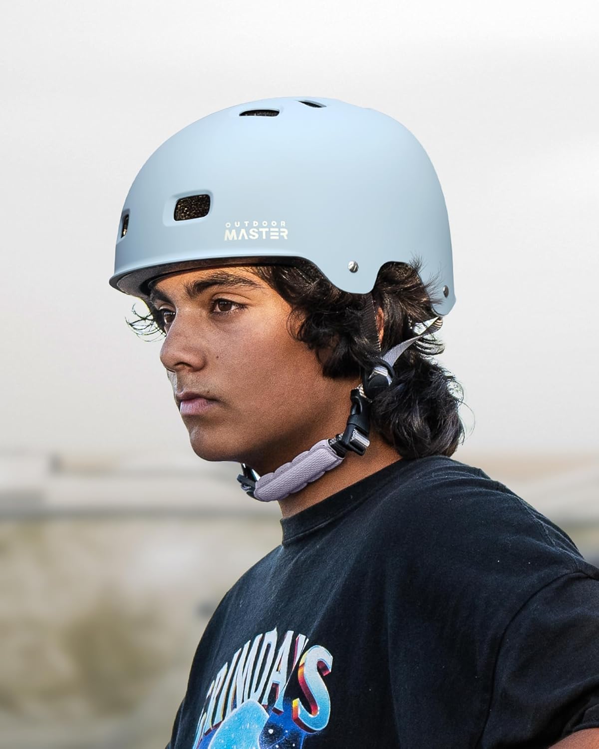 OutdoorMaster Skateboard Bike Helmet for Adults &Youth - Multi-Sport Certified Impact Resistant with 2 Removable Liners & Ventilation for Scooter, Skating-Large