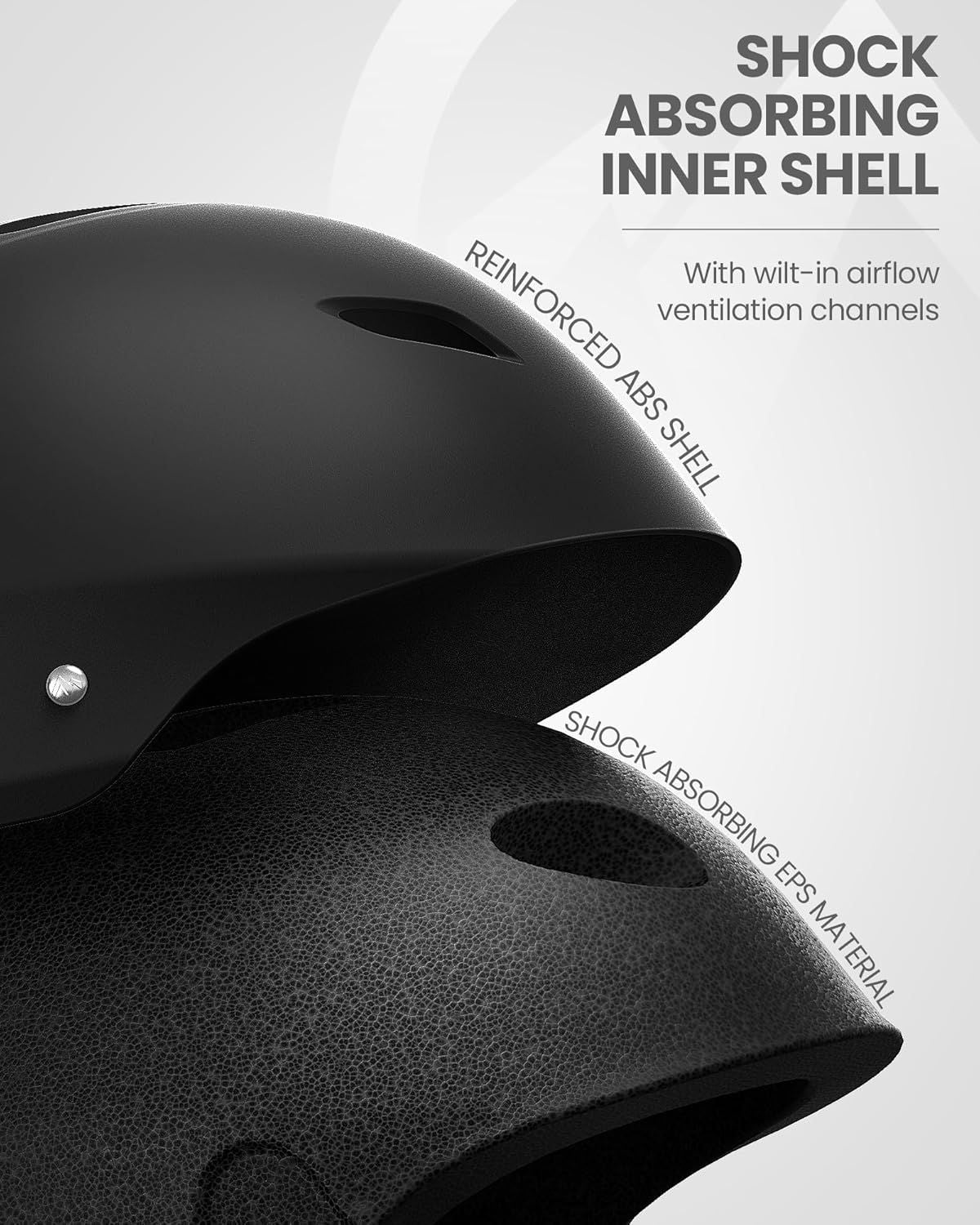 OutdoorMaster Kelvin Ski Helmet - with ASTM Certified Safety, 9 Options - for Men, Women & Youth-Black,Small