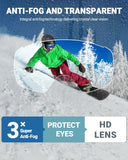 Skiing & Accessories: OutdoorMaster Ski Goggles with Cover Snowboard Snow Goggles OTG Anti-Fog -100% UV Protection-OM-18