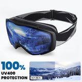 Skiing & Accessories: OutdoorMaster Ski Goggles with Cover Snowboard Snow Goggles OTG Anti-Fog -100% UV Protection-OM-18