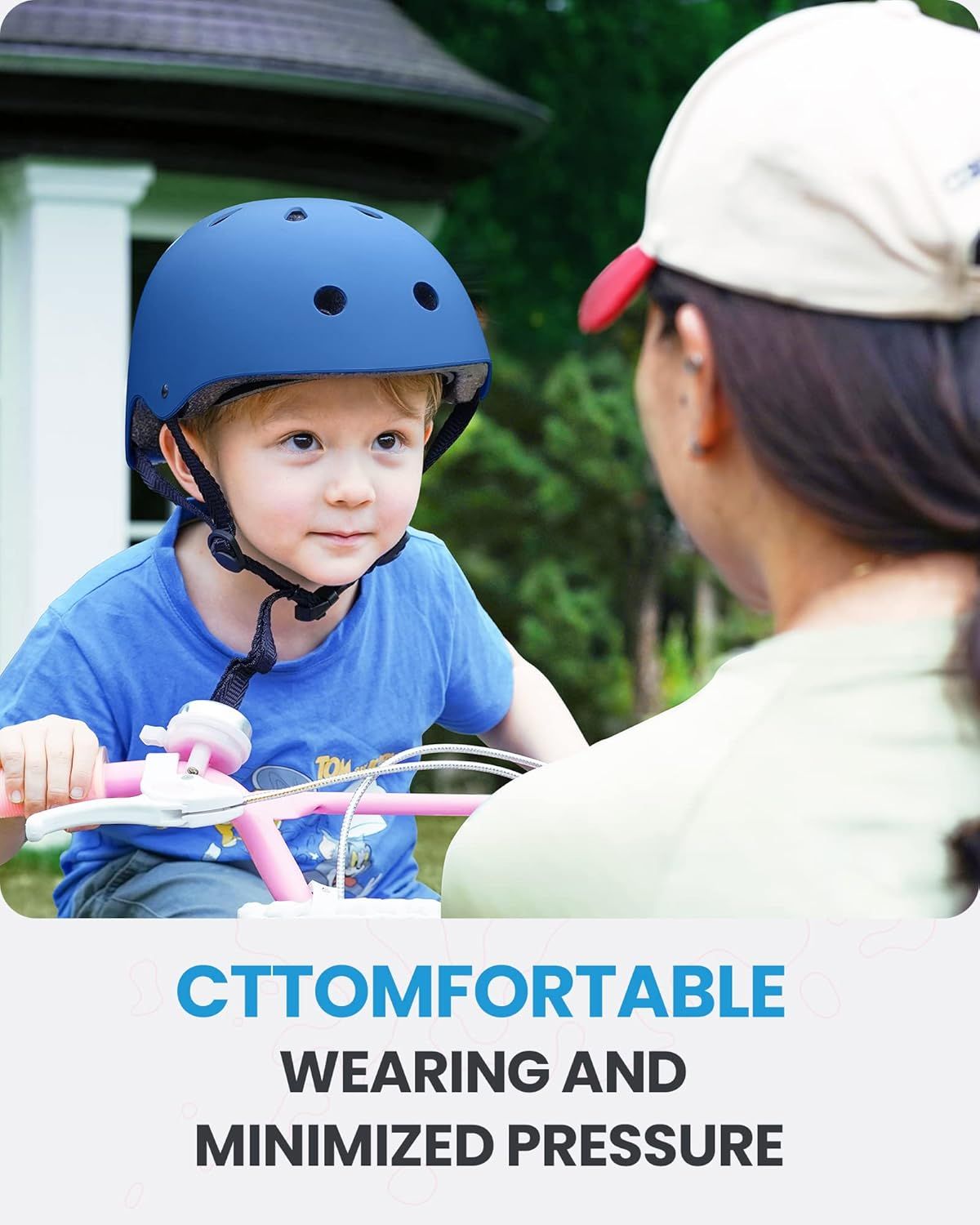 OutdoorMaster Youth & Kids Bike Helmet - Adjustable Multi-Sports Skateboard Helmet with Removable Liners for Balance Bike, Toddler Scooter, One Wheel Hoverboard-Blue-S