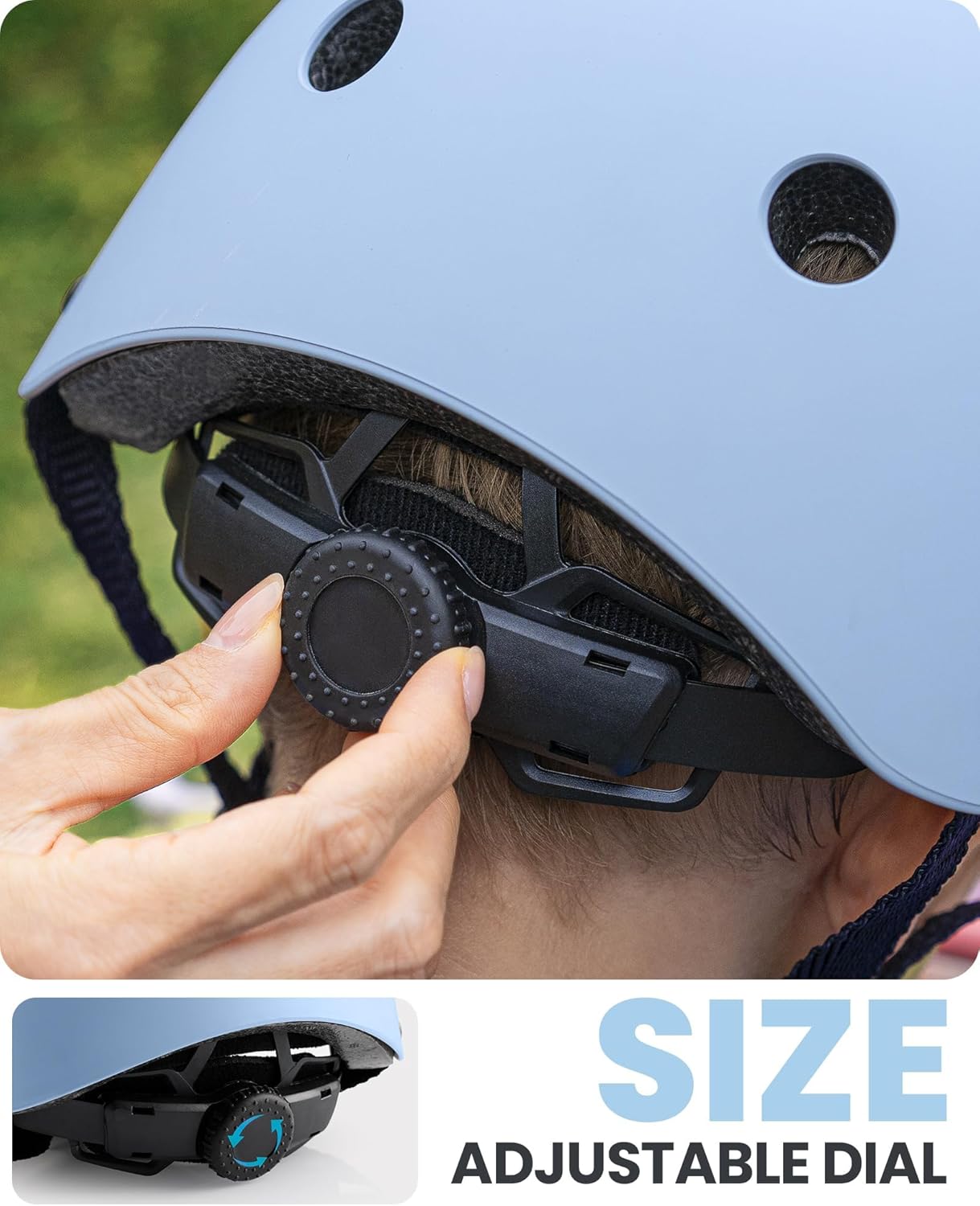 OutdoorMaster Youth & Kids Bike Helmet - Adjustable Multi-Sports Skateboard Helmet with Removable Liners for Balance Bike, Toddler Scooter, One Wheel Hoverboard-Mint Green-Small