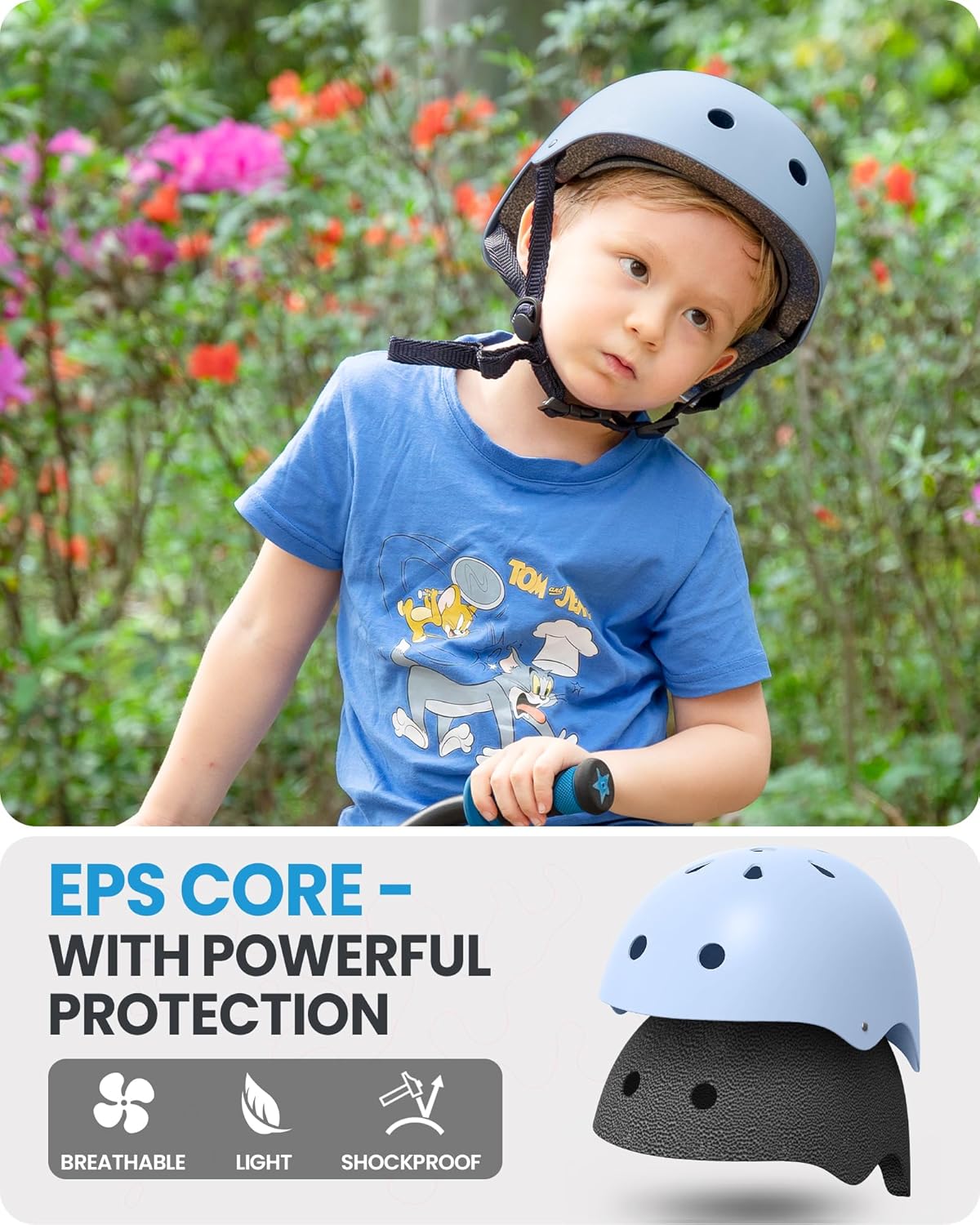 OutdoorMaster Youth & Kids Bike Helmet - Adjustable Multi-Sports Skateboard Helmet with Removable Liners for Balance Bike, Toddler Scooter, One Wheel Hoverboard-Mint Green-Small
