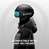 Skiing & Accessories: OutdoorMaster OTG Ski Goggles - Over Glasses Ski/Snowboard Goggles for Men, Women & Youth - 100% UV Protection-OM-5