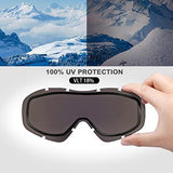 Skiing & Accessories: OutdoorMaster OTG Ski Goggles - Over Glasses Ski/Snowboard Goggles for Men, Women & Youth - 100% UV Protection-OM-5