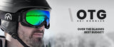 Skiing & Accessories: OutdoorMaster OTG Ski Goggles - Over Glasses Ski/Snowboard Goggles for Men, Women & Youth - 100% UV Protection-OM-5