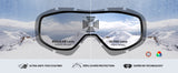 Skiing & Accessories: OutdoorMaster OTG Ski Goggles - Over Glasses Ski/Snowboard Goggles for Men, Women & Youth - 100% UV Protection-OM-5