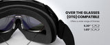 Skiing & Accessories: OutdoorMaster OTG Ski Goggles - Over Glasses Ski/Snowboard Goggles for Men, Women & Youth - 100% UV Protection-OM-5