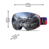 Skiing & Accessories: OutdoorMaster Ski Goggles PRO - Frameless, Interchangeable Lens 100% UV400 Protection Snow Goggles for Men & Women-OM-2