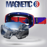 Skiing & Accessories: OutdoorMaster Ski Goggles PRO - Frameless, Interchangeable Lens 100% UV400 Protection Snow Goggles for Men & Women-OM-2