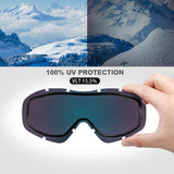 Skiing & Accessories: OutdoorMaster OTG Ski Goggles - Over Glasses Ski/Snowboard Goggles for Men, Women & Youth - 100% UV Protection-OM-5