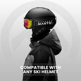 Skiing & Accessories: OutdoorMaster OTG Ski Goggles - Over Glasses Ski/Snowboard Goggles for Men, Women & Youth - 100% UV Protection-OM-5