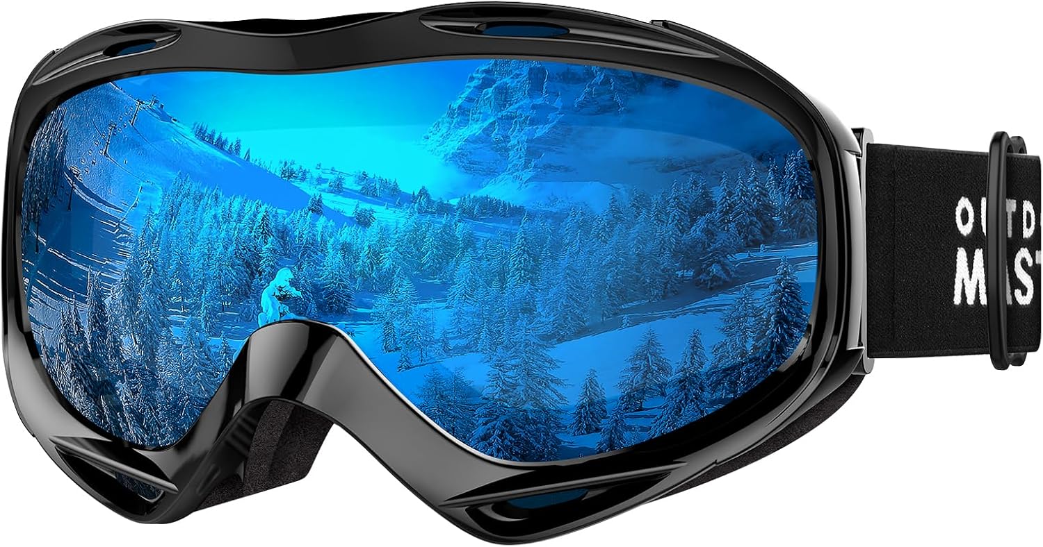Skiing & Accessories: OutdoorMaster OTG Ski Goggles - Over Glasses Ski/Snowboard Goggles for Men, Women & Youth - 100% UV Protection-OM-5