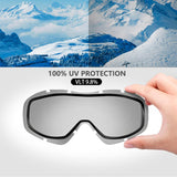 Skiing & Accessories: OutdoorMaster OTG Ski Goggles - Over Glasses Ski/Snowboard Goggles for Men, Women & Youth - 100% UV Protection-OM-5