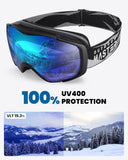Skiing & Accessories: OutdoorMaster Ski Goggles with Cover Snowboard Snow Goggles OTG Anti-Fog -100% UV Protection-OM-18