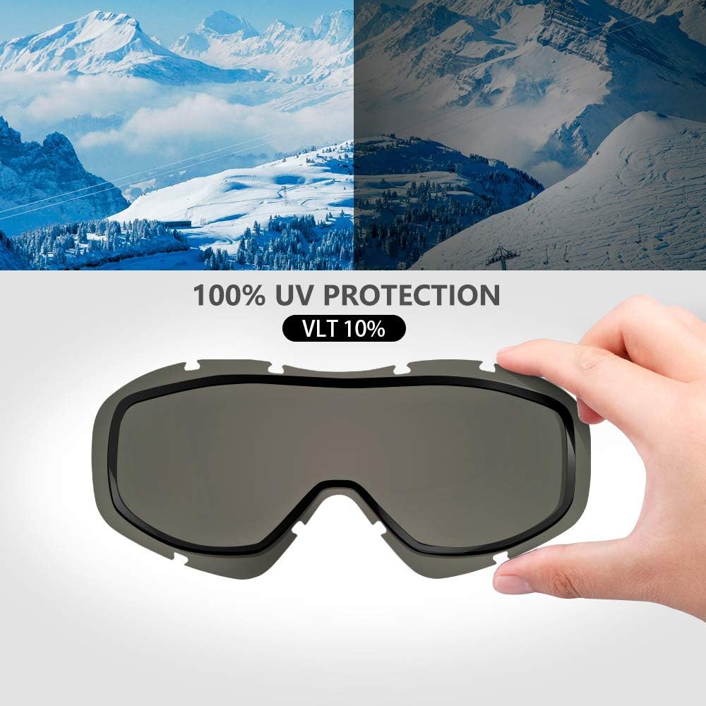 Skiing & Accessories: OutdoorMaster OTG Ski Goggles - Over Glasses Ski/Snowboard Goggles for Men, Women & Youth - 100% UV Protection--OM-5