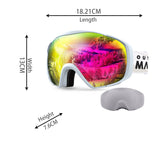 Skiing & Accessories: OutdoorMaster Ski Goggles with Cover Snowboard Snow Goggles OTG Anti-Fog -100% UV Protection-OM-18