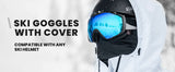 Skiing & Accessories: OutdoorMaster Ski Goggles with Cover Snowboard Snow Goggles OTG Anti-Fog -100% UV Protection-OM-18