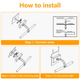 Wall Lights: Hardwired Picture Light for Wall Black,14 inch Night Light LED Wall Sconces for Pictures,Dart Board Lights Wall Lights for Dartboard Mirror Frame Gallery