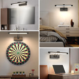 Wall Lights: Hardwired Picture Light for Wall Black,14 inch Night Light LED Wall Sconces for Pictures,Dart Board Lights Wall Lights for Dartboard Mirror Frame Gallery