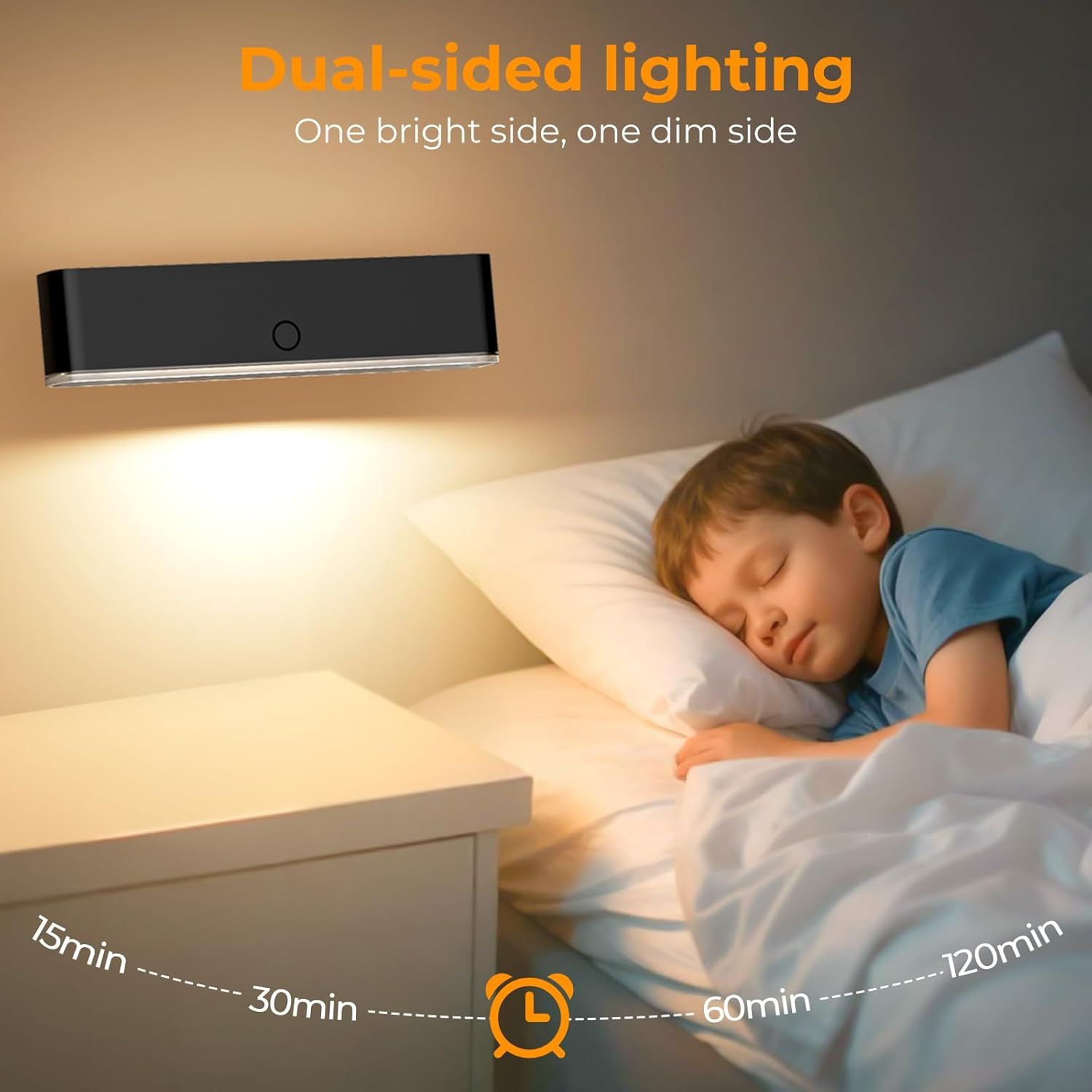 Battery Operated Wall Sconce Set of 2 Wireless Wall Lamp with Remote Control & Touch Control Rechargeable LED Wall Lights 3 Color Temperatures 360° Rotatable for Bedroom Living Room Black