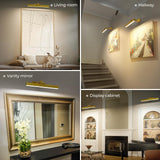 Wall Lights: Picture Lights for Wall, Battery Operated Picture Light 16in Gallery Light for Paintings CCT Dimmable Gold