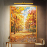 Wall Lights: Wall Picture Light, 24in Battery-Powered Gallery Light for Artwork, CCT Dimmable Rechargeable Battery Wall Lamp with Remote Control for Living Room, Gallery, and Dartboard (Gold)