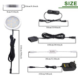 Wall Lights: Dimmable & Timing Under Counter Lights Kitchen with Wireless RF Remote,Ultra-Thin 240V LED Cabinet Lights,12W Shelf Lights，4 Lights,Daylight White