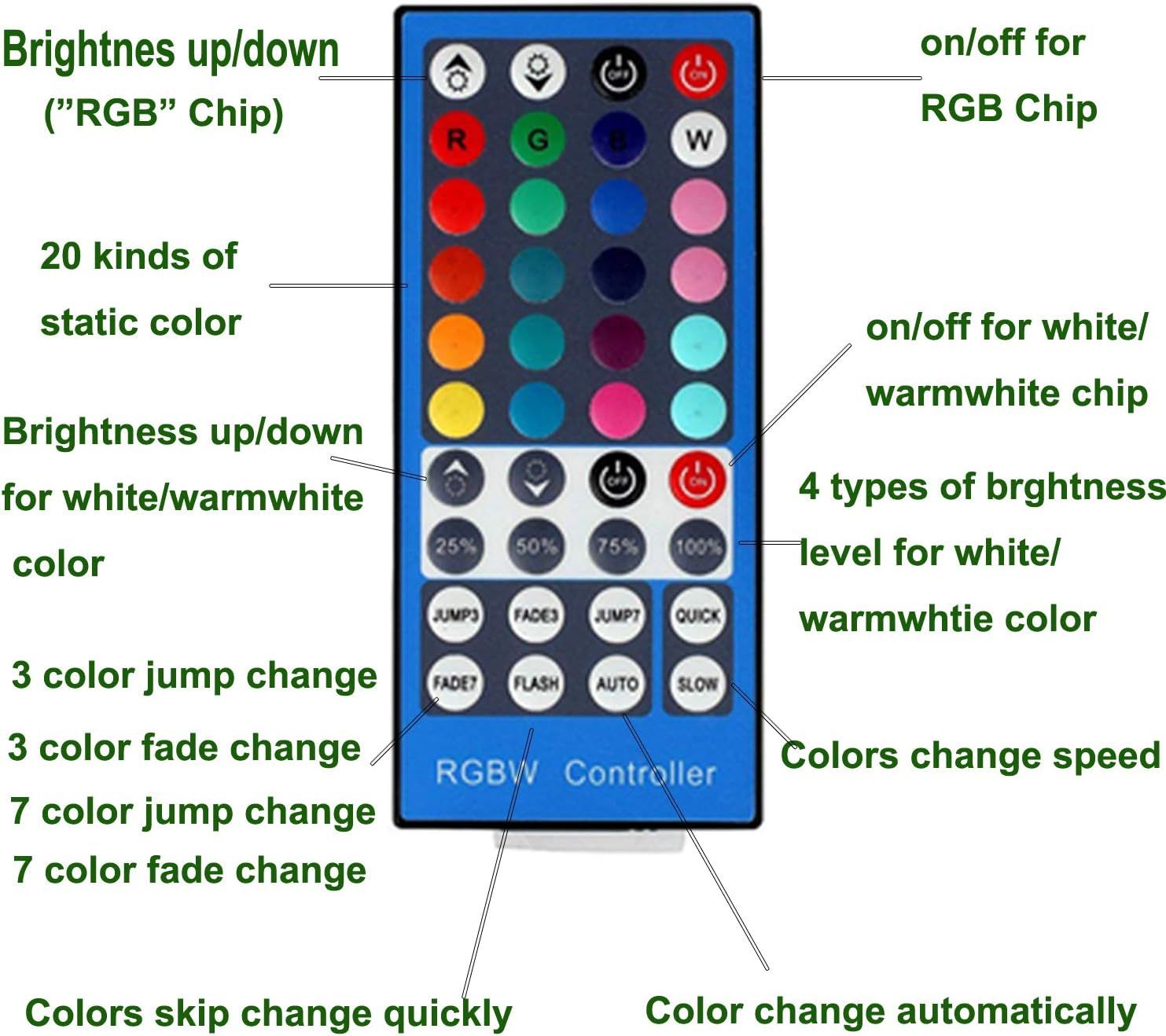 RGBWW RGB + Warm White Color Changing Christmas Xmas Under Cabinet LED Lights Kit IR Remote Puck Lights for Kitchen Counter Shelf Furniture Ambiance Lighting (RGBWW, 4 Lights, 12W)
