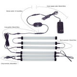 Wall Lights: Dimmable LED Under Cabinet Lighting Under Counter LED Light Bar Linkable Kit with Rocker Switch Kitchen,Showcase,Shelf Lighting(6 Panel Kits Warmwhite)