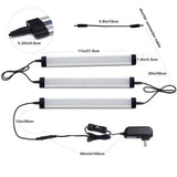 Wall Lights: Dimmable Led Under Cabinet Lighting Bar Linkable Kits with Rocker Switch Under Counter Kitchen,Showcase,Shelf Lighting(3 Panel Kits Cold White)