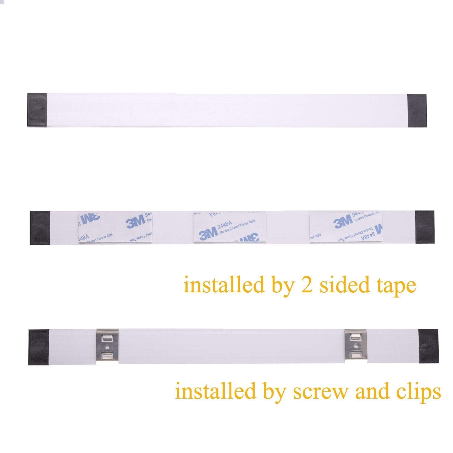 Wall Lights: Dimmable Led Under Cabinet Lighting Bar Linkable Kits with Rocker Switch Under Counter Kitchen,Showcase,Shelf Lighting(3 Panel Kits Cold White)