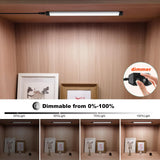 Wall Lights: Dimmable Led Under Cabinet Lighting Bar Linkable Kits with Rocker Switch Under Counter Kitchen,Showcase,Shelf Lighting(3 Panel Kits Warm White)