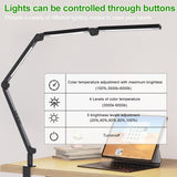 Table Lamps: LED Desk Lamp,Foldable Table Lamp for Computer and Desktop,Flexible Clamp on Desk Lamps,Black Portable Desk Lamp for Home Office Reading,Working,Computer Desk,Study Lamp for Kids
