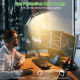 Table Lamps: LED Desk Lamp,Foldable Table Lamp for Computer and Desktop,Flexible Clamp on Desk Lamps,Black Portable Desk Lamp for Home Office Reading,Working,Computer Desk,Study Lamp for Kids