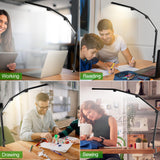 Table Lamps: LED Desk Lamp,Foldable Table Lamp for Computer and Desktop,Flexible Clamp on Desk Lamps,Black Portable Desk Lamp for Home Office Reading,Working,Computer Desk,Study Lamp for Kids