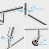 Ceiling Lights: Kitchen Lights, 6-Light Ceiling Lighting Kits, Swivelling Ceiling Spotlight for Bedroom, Kitchen and Living Room(GU10 LED Bulbs not Included) (Brush Nickel)