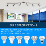 Ceiling Lights: Kitchen Lights, 6-Light Ceiling Lighting Kits, Swivelling Ceiling Spotlight for Bedroom, Kitchen and Living Room(GU10 LED Bulbs not Included) (Brush Nickel)