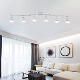 Ceiling Lights: Kitchen Lights, 6-Light Ceiling Lighting Kits, Swivelling Ceiling Spotlight for Bedroom, Kitchen and Living Room(GU10 LED Bulbs not Included) (Brush Nickel)