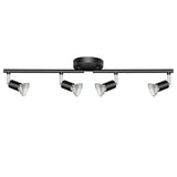 Ceiling Lights: Kitchen Lights,Ceiling Lighting Kits, Swivelling Ceiling Spotlight for Bedroom, Kitchen and Living Room(GU10 LED Bulbs not Included) (4 Way Black)